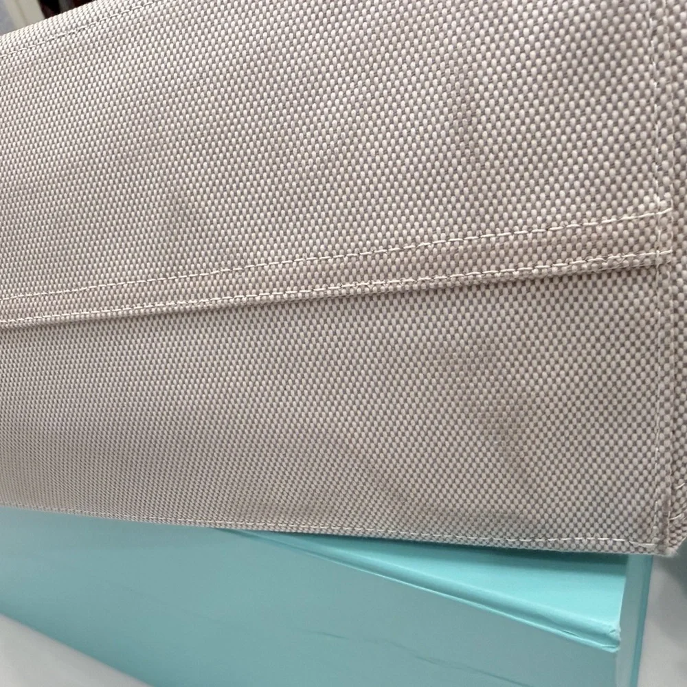 Tiffany & Co. Silver Large Canvas Tote - Picture 7 of 7